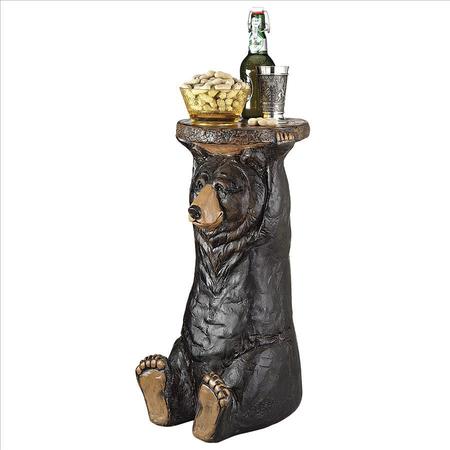 Design Toscano Black Forest Bear Pedestal Table EU8985